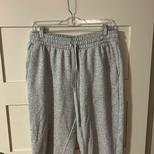 Fabletics light grey heather joggers